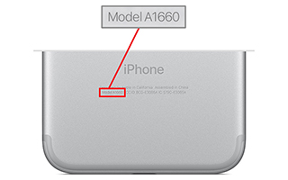 Iphone 7 Back | Model Number